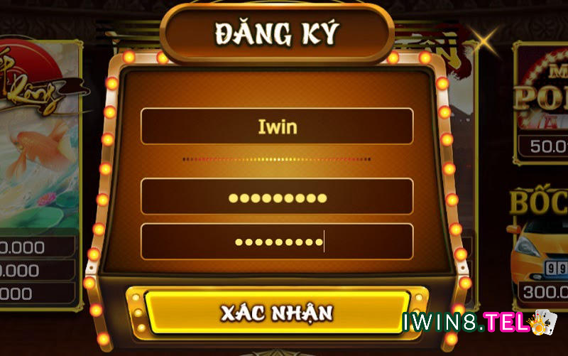 đăng ký tài khoản Iwin